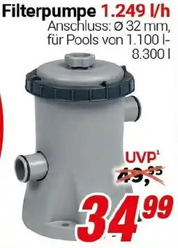CENTERSHOP Filterpumpe 1.249 l/h Angebot