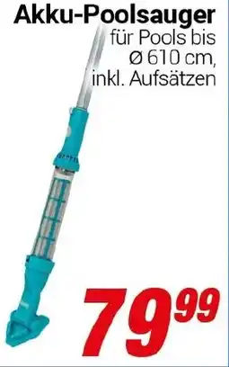 CENTERSHOP Akku-Poolsauger Angebot