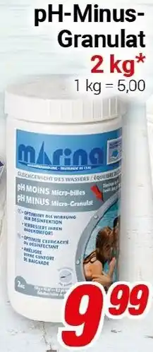 CENTERSHOP Marina pH-Minus Granulat Angebot