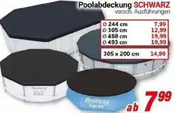 CENTERSHOP Bestway Poolabdeckung SCHWARZ Angebot