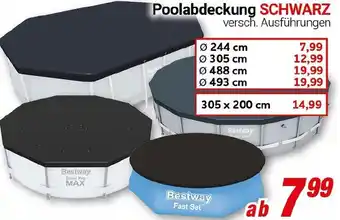 CENTERSHOP Bestway Poolabdeckung SCHWARZ Angebot