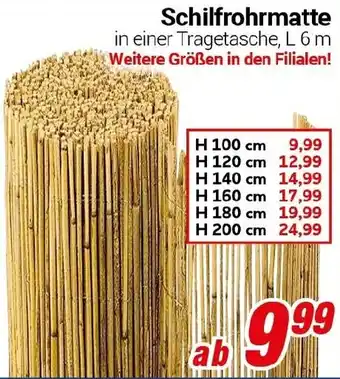 CENTERSHOP Schilfrohrmatte Angebot