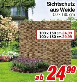 CENTERSHOP Sichtschutz aus Weide Angebot
