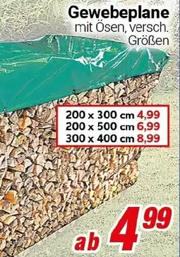CENTERSHOP Gewebeplane Angebot