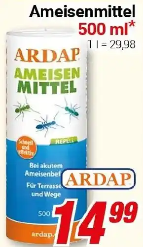 CENTERSHOP ARDAP Ameisenmittel Angebot