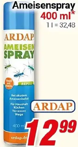 CENTERSHOP ARDAP Ameisenspray Angebot