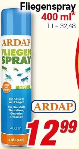 CENTERSHOP ARDAP Fliegenspray Angebot