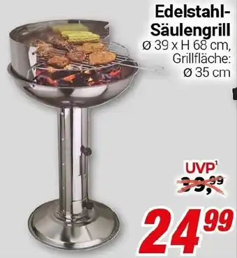 CENTERSHOP Edelstahl Säulengrill Angebot
