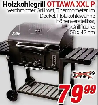 CENTERSHOP Holzkohlegrill OTTAWA XXL P Angebot