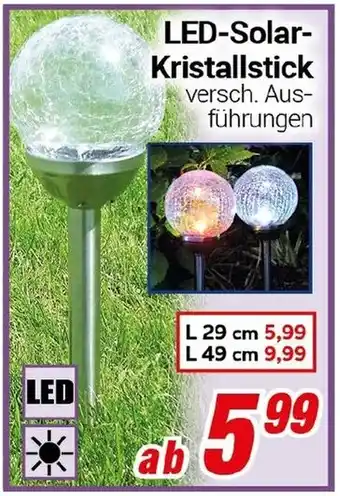 CENTERSHOP LED-Solar Kristallstick Angebot