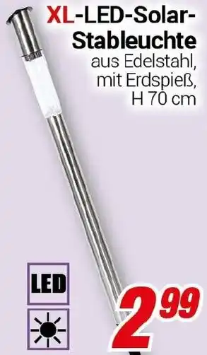 CENTERSHOP XL-LED-Solar Stableuchte Angebot