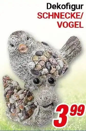 CENTERSHOP Dekofigur SCHNECKE/ VOGEL Angebot