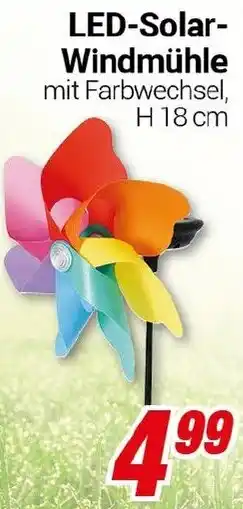CENTERSHOP LED-Solar Windmühle Angebot