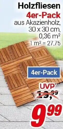CENTERSHOP Holzfliesen Angebot