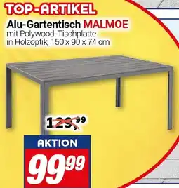 CENTERSHOP Alu-Gartentisch MALMOE Angebot