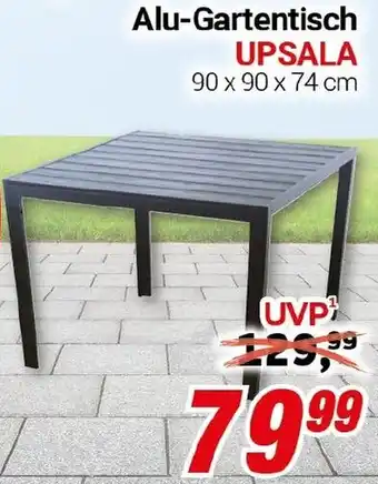 CENTERSHOP Alu-Gartentisch UPSALA Angebot