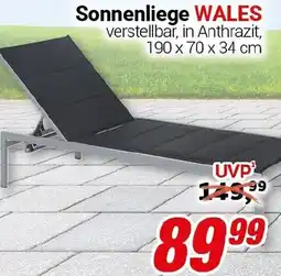 CENTERSHOP Sonnenliege WALES Angebot