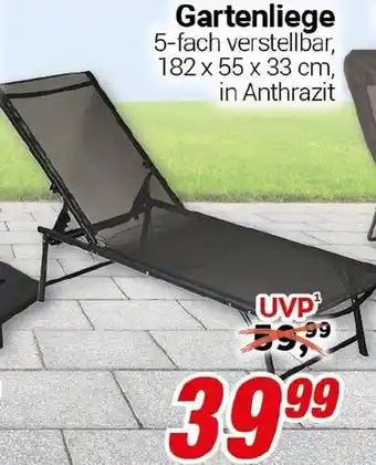 CENTERSHOP Gartenliege Angebot