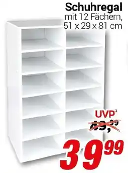 CENTERSHOP Schuhregal Angebot