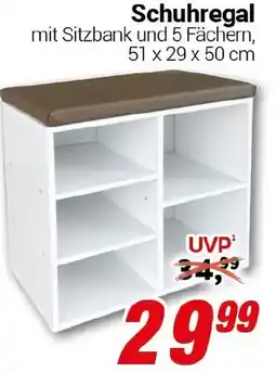 CENTERSHOP Schuhregal Angebot