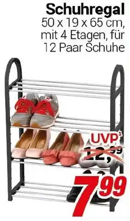 CENTERSHOP Schuhregal Angebot