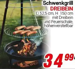 CENTERSHOP Schwenkgrill DREIBEIN Angebot