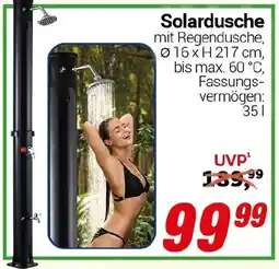 CENTERSHOP Solardusche Angebot