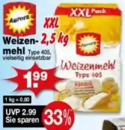 Krümet Sonderposten Aurora Weizenmehl Angebot