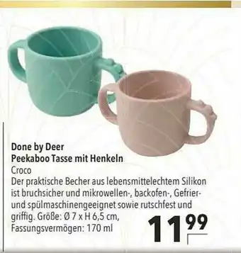 CITTI Markt Done By Deer Peekaboo Tasse Mit Henkeln Angebot