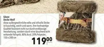 CITTI Markt Gözze Decke Wolf Angebot