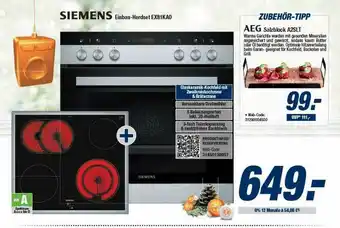 Expert Bening Siemens Einbau-herdset Ex81ka0 Oder Salzblock A2slt Angebot