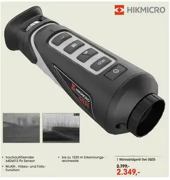 Frankonia Hikmicro Wärmebildgerät Owl Oq35 Angebot