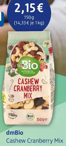 dm drogerie dmBio Cashew Cranberry Mix Angebot