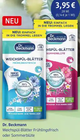 dm drogerie Dr. Beckmann Weichspül-Blätter Frühlingsfrisch Angebot