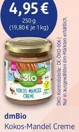 dm drogerie dmBio Kokos-Mandel Creme Angebot