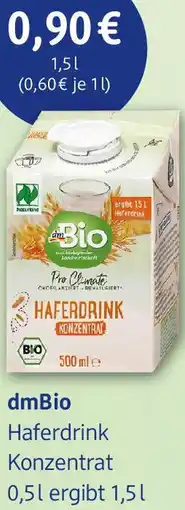 dm drogerie dmBio Haferdrink Konzentrat Angebot