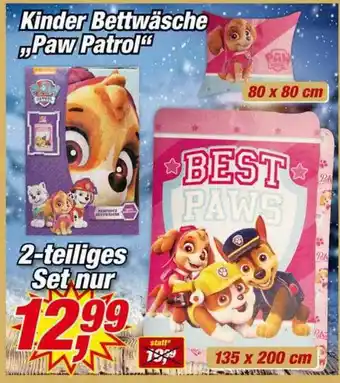 Posten Börse Kinder Bettwäsche „paw Patrol“ Angebot