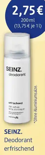 dm drogerie SEINZ Deodorant erfrischend Angebot