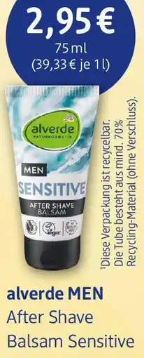 dm drogerie alverde MEN After Shave Balsam Sensitive Angebot