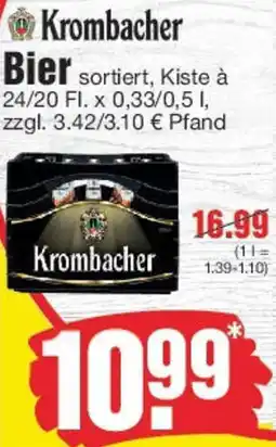 Edeka Krombacher Bier Angebot