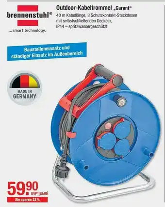 V Baumarkt Brrennenstuhl Outdoor-kabeltrommel „garant” Angebot