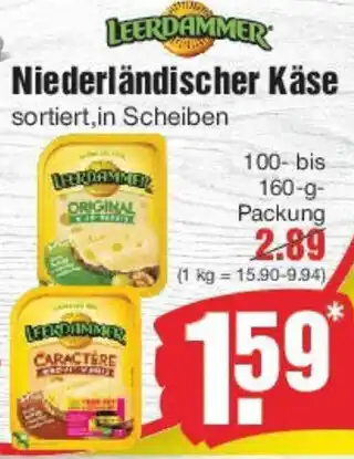 Edeka LEERDAMMER Niederländischer Käse Angebot