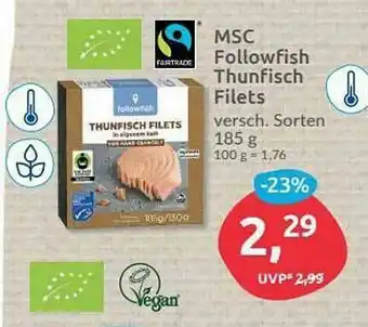 Budni Msc Followfish Thunfisch Filets Angebot