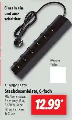 Lidl SILVERCREST Steckdosenleiste, 6-fach Angebot