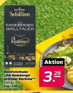 NETTO Heinrichsthaler „Der Radeberger Grilltaler Bierkäse“ Angebot