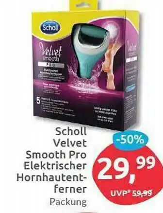 Budni Scholl Velvet Smooth Pro Elektrischer Hornhautentferner Angebot