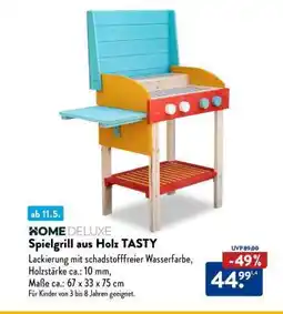 Aldi Süd Spielgrill aus Holz TASTY Angebot