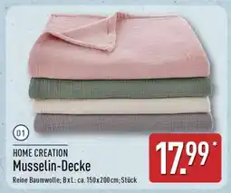 Aldi Nord Musselin-Decke Angebot