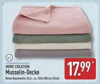 Aldi Nord Musselin-Decke Angebot