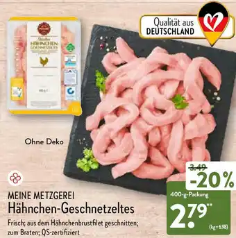 Aldi Nord Meine Metzgerel Hähnchen-Geschnetzeltes 400-g-Packung Angebot